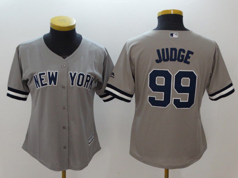 Women New York Yankees #99 Judge Grey MLB Jerseys->new york yankees->MLB Jersey